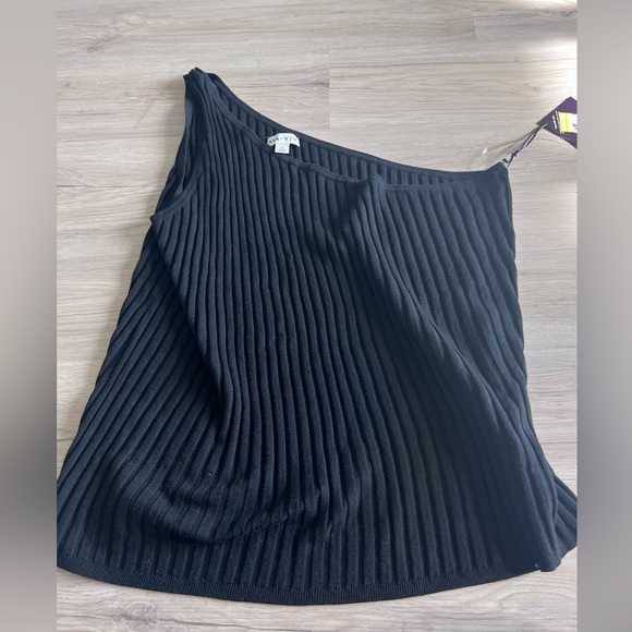 ☀️NWT Ribbed One Shoulder Top Size 4X - Picture 3 of 6